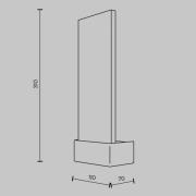 Maytoni LED-vegglampe Ornamentert, krom/klar, høyde 31 cm, glass