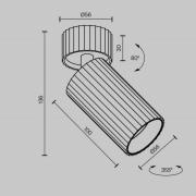 Maytoni Calipso downlight, svart, svingbar, GU10