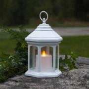 LED-bordlampe Linta i lanterneform, hvit