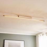 Quitani LED-taklampe Tolu, nikkel, lengde 118 cm