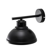 Vegglampe Sven, svart-gullfarget, Ø 21 cm, stål