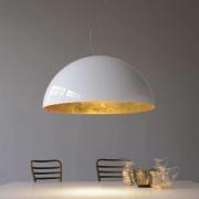 Oluce hengelampe Sonora, hvit, plast, E27