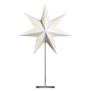 STERNTALER papirstjerne, hvit, 7-takket, Ø 45 cm, høyde 70 cm