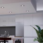 EGLO connect Smart LED-innbyggingslampe Fueva 6-Z, svart, Ø12cm