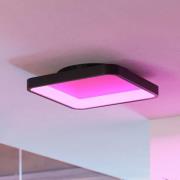 EGLO connect Smart LED-taklampe Loretello-Z, kantet, svart