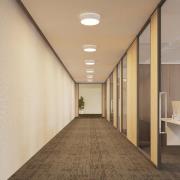 Arcchio LED-taklampe Vanida, hvit, Ø 40 cm, opp/ned