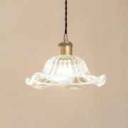 Lindby pendellampe Ludowika, transparent, glass, Ø25cm, E27