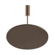 OLEV LED-taklampe FLUENTIS, brun, Ø 54 cm metall 2.700 K