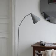 Markslöjd LED-gulvlampe Funil, grå, metall, dimbar
