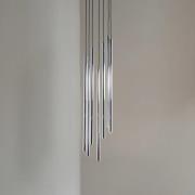 Hengelampe Sopel Lux, 7 lyskilder, rund, svart/sølv, G9