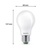 Philips E27 LED-pære A60 4W 840lm 2700K matt 3-pak