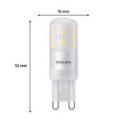 Philips LED-stiftpære G9 3,7W 470lm 2700K matt 3-pak