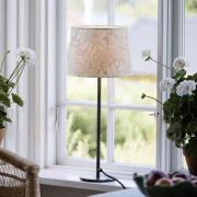 PR Home Bordlampe BASE ACANTHUS, hvit/sølvfarget, 58 cm