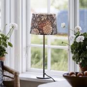 PR Home Bordlampe BASE DAHLIA, brun, høyde 58 cm, stoff