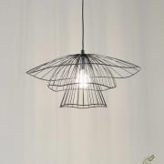 Hengelampe Tel 6504, svart, jern, Ø 50 cm