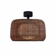 Bover LED-taklampe Fora, grafittbrun/brun, Ø 50 cm