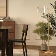 Maytoni gulvlampe Cabaret, messing, høyde 126,5 cm