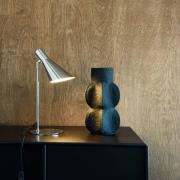 Dyberg Larsen bordlampe DL12, krom, høyde 39,5 cm, metall