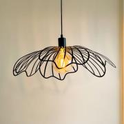 Dyberg Larsen Hengelampe BLUMEN, svart matt, Ø 60 cm