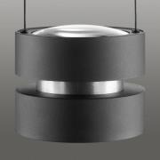 LED-hengelampe Glow-Sphere, Ø 18 cm, svart, metall