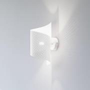 Vegglampe Spiral, hvit, metall, G9, 29 cm høy