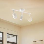 Lindby spotlight Jyla, hvit, 2700 K, 3-lys, GX53