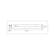 OSRAM LED-sensor-innfelt lys LINEAR FLAT, 4.000 K sølv