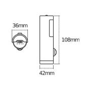 OSRAM nattlys NIGHTLUX TORCH, hvit, sensor, batteri IP54