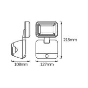 OSRAM utendørs LED-spot DOUBLE 1 lyskilde svart Sensor Batteri