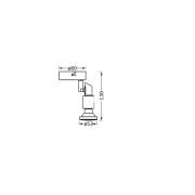 OSRAM downlight, svart 1 lyskilde GU10-LED 927 dimbar