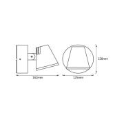 OSRAM utendørs LED-vegglampe ENDURA STYLE MIDI, mørkegrå, IP44