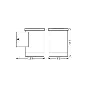 OSRAM LED-solcellelampe for utendørs bruk ENDURA STYLE OXFORD, grafitt