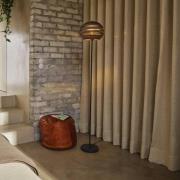 OSRAM gulvlampe BALL, brun, høyde 160 cm, bølgepapp, E27