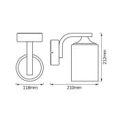 OSRAM utendørs vegglampe ENDURA CLASSIC LANTERN CYLINDER, hvit