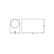 OSRAM utendørs vegglampe ENDURA CLASSIC SQUARE, svart, opp/ned