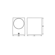 OSRAM utendørs vegglampe ENDURA CLASSIC SQUARE, hvit, nedadrettet, IP4...