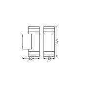 OSRAM utendørs vegglampe ENDURA CLASSIC IVE, mørkegrå, IP65