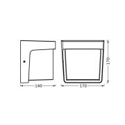 OSRAM utendørs LED-vegglampe ENDURA STYLE IHSAN, mørkegrå IP65