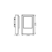 OSRAM utendørs LED-vegglampe ENDURA STYLE ENTRANCE, grafitt, IP44