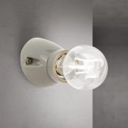Vegglampe Frost, gau, keramikk, E27