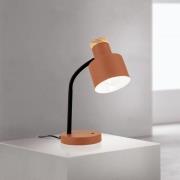 Bordlampe Gili, korallrød, stål, høyde 35 cm, E27