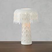 Bordlampe Verbera, hvit, høyde 38 cm, metall