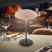 LED-bordlampe med batteri Brilo unplugged Caxa, beige/antrasitt