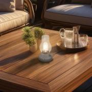 LED-bordlampe med batteri Brilo unplugged Kanea, antrasitt, 18 cm