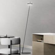 LED-gulvlampe Mahina, svart, høyde 130 cm, metall, CCT