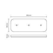 Ladestasjon for batteridrevet bordlampe Facetta / Veluna, 3 plasser