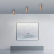 PURE LED-taklampe til bad Point, bronsefarget, Ø 6 cm, IP44