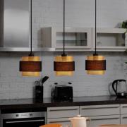 OSRAM hengelampe Decor Hornet, 3 lyskilder, svart/gull