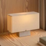 Audo bordlampe Nonna aluminium-/sandfarget Høyde 24 cm Metall/stoff