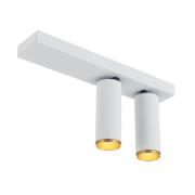 LOOM DESIGN LED-downlight X-Beam, 2 lyskilder, hvit